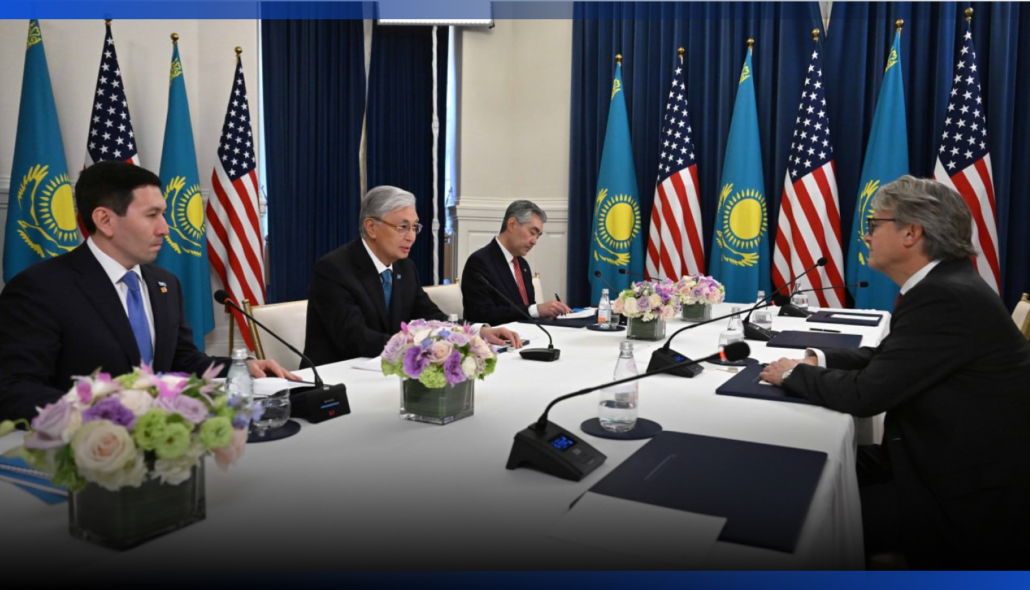 Image for Президент Токаев провел встречи с руководителями ведущих американских компаний